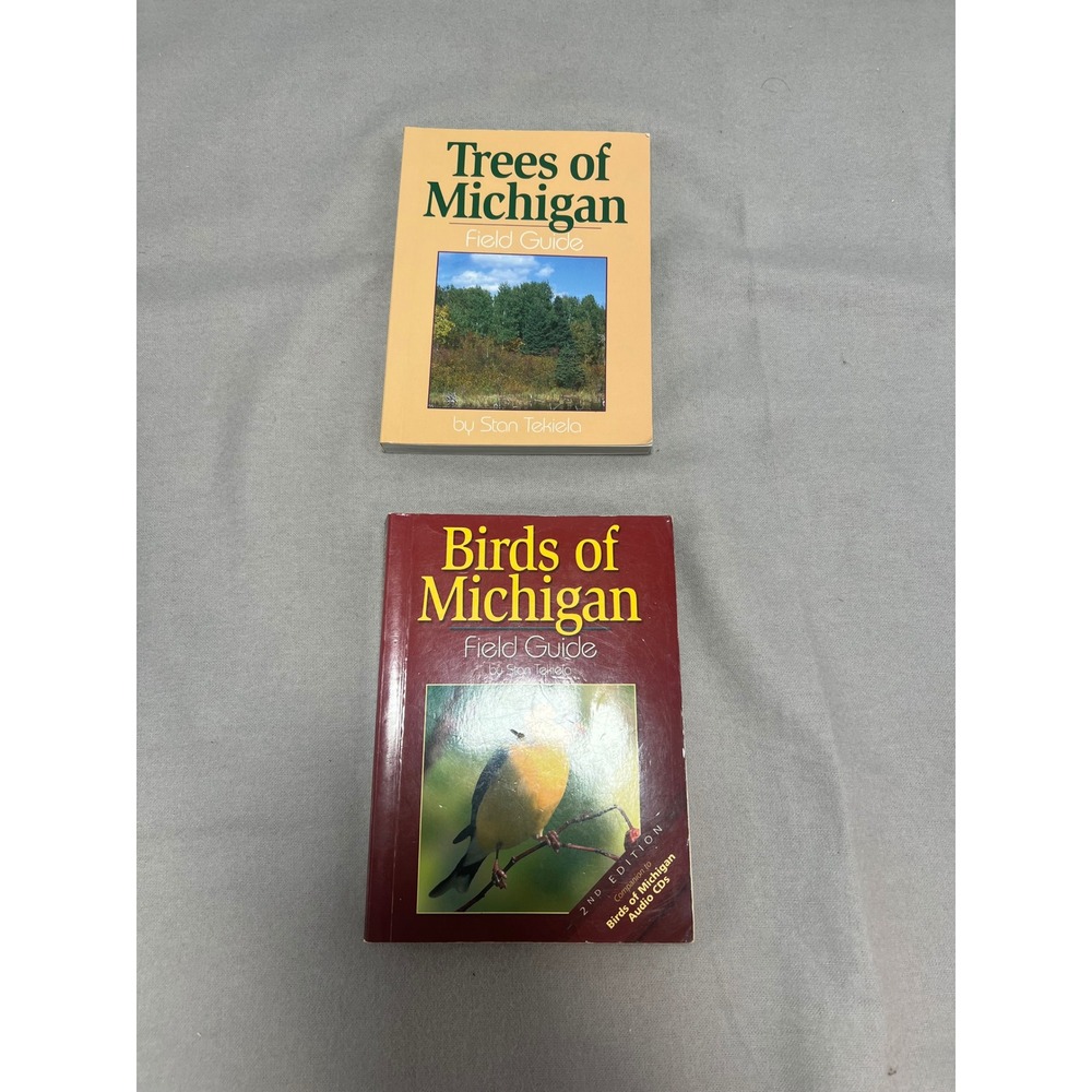 Field Guides by Stan Tekiela Birds and Trees Michigan Adventure Publications 4x6